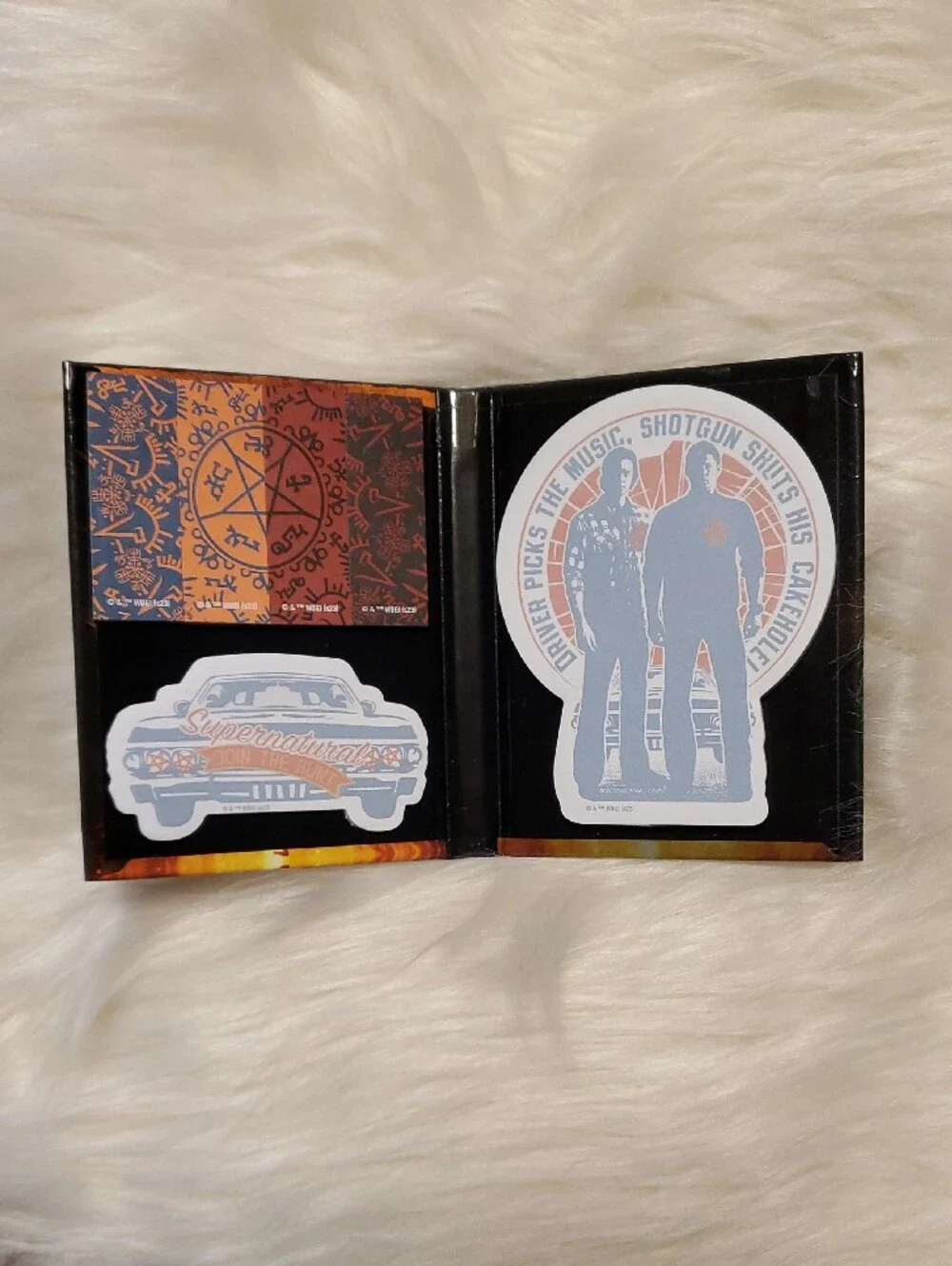 'I'd Rather Be Watching Supernatural' Sticker And Keychain Bundle